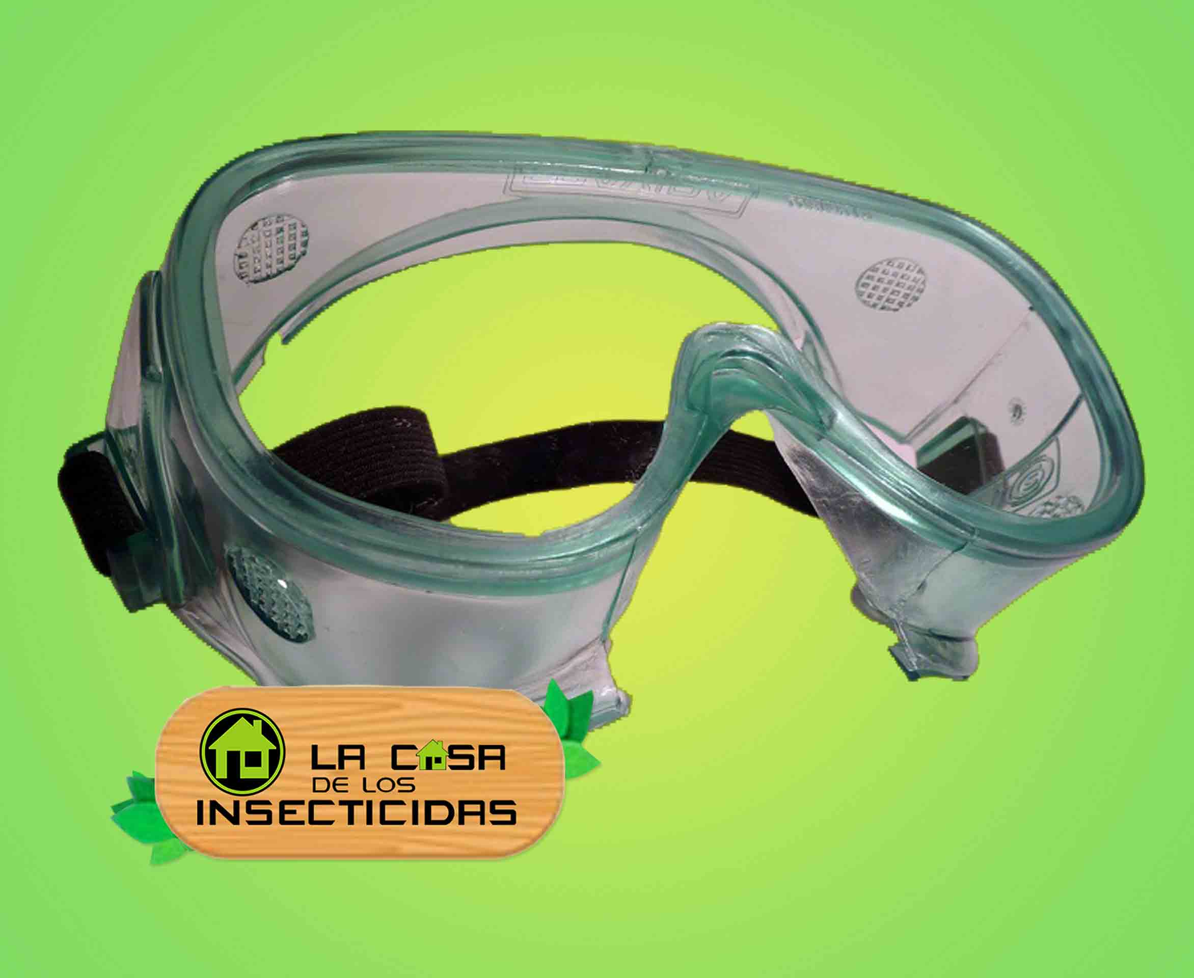 Protector ocular para control de plagas y fumigación.