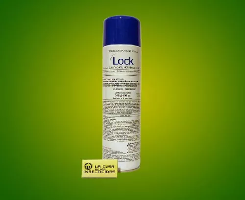 Lock aerosol de espuma insecticida.