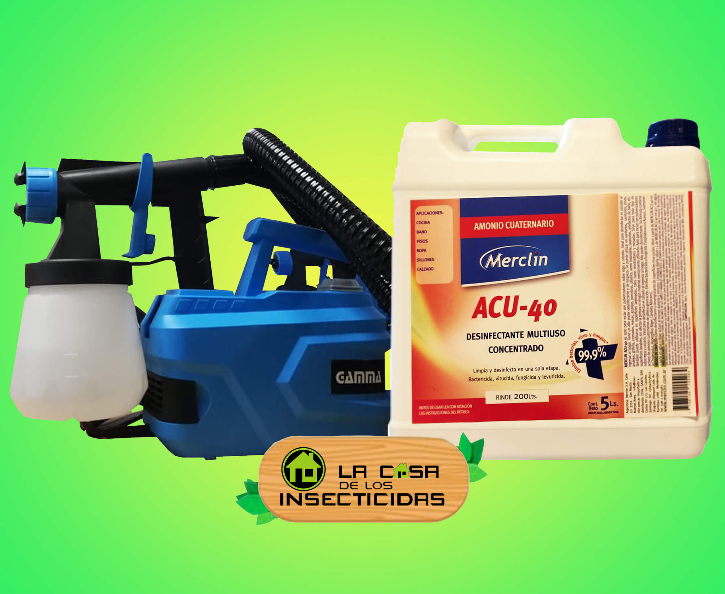 Soplete Gamma + Amonio Cuaternario x 5 litros.