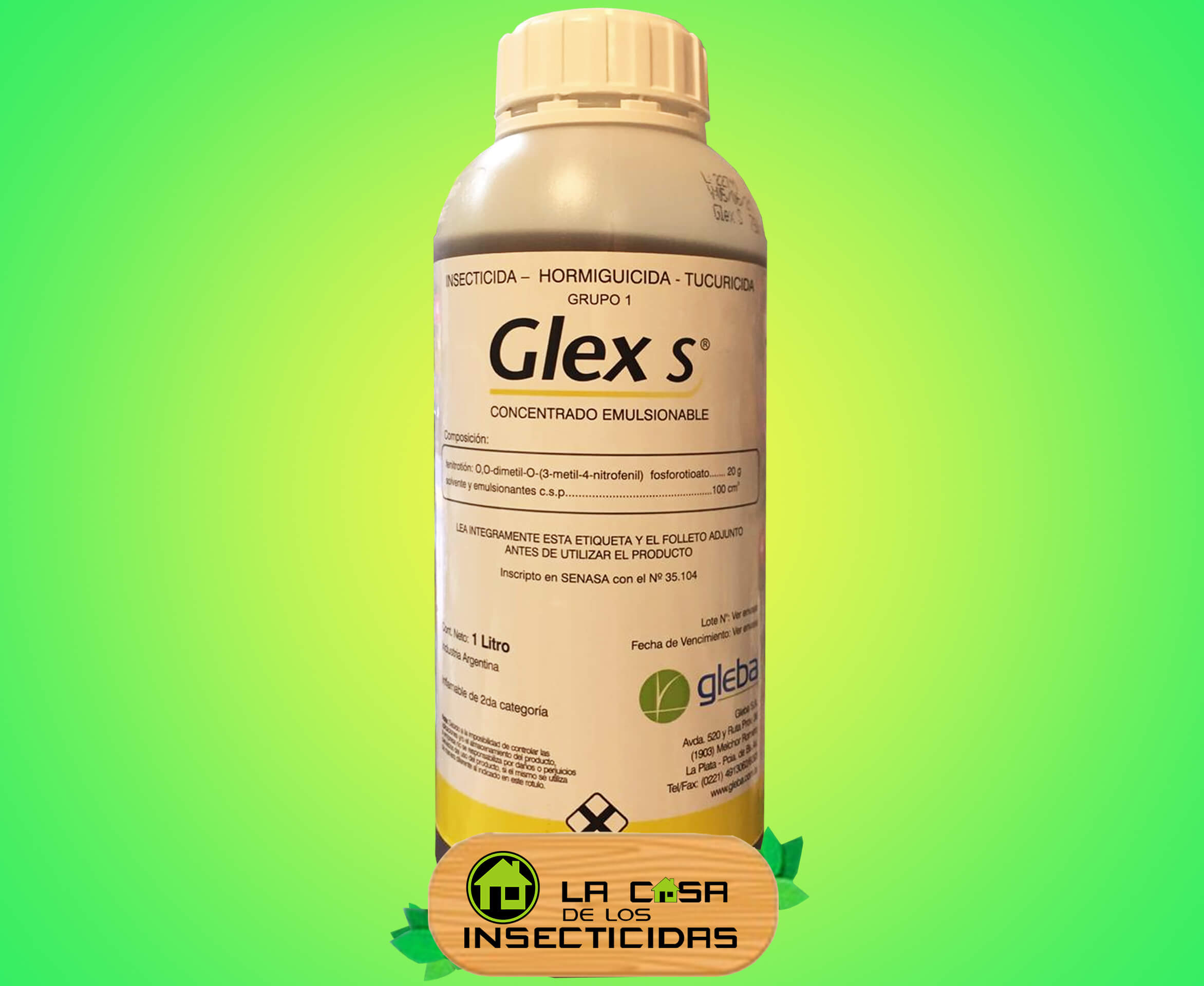 Glex S Hormiguicida insecticida control de hormigas 1Lt